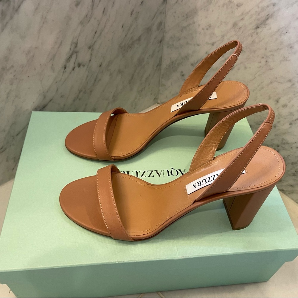Aquazurra So Nude sandal. Nude color. Size 37. Never worn. With dust bag/box.